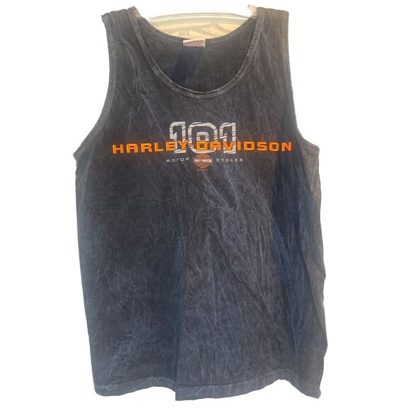 Harley Davidson MYRTLE BEACH, SC 2004 Men’s BLUE Tank Shirt SZ Large - Picture 2 of 7
